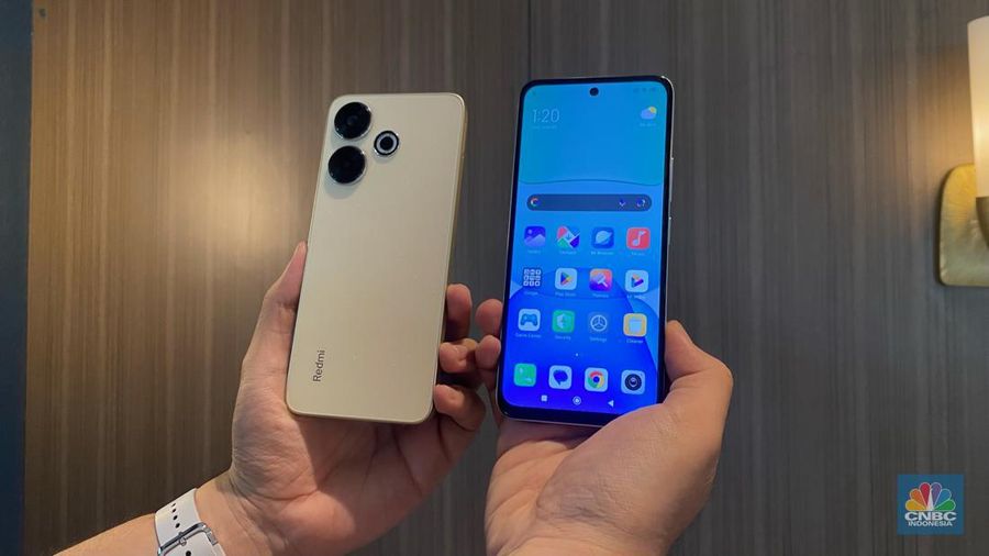 Xiaomi resmi meluncurkan Redmi 13 di Indonesia. Ponsel ini dijual mulai dari Rp 1 jutaan. (CNBC Indonesia/Novina)