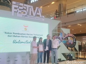 Ascott Limited Indonesia Raih Rekor MURI dengan 2.500 Koleksi Kertas Daur Ulang