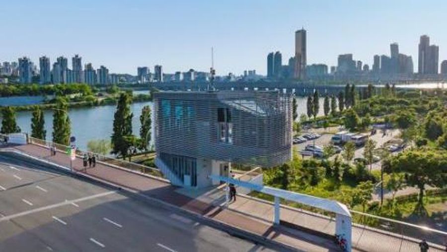 Hotel Jembatan Sky Suite di Hangang Bridge di Seoul, Korea Selatan. (Dok. Seoul Metropolitan Geoverment)