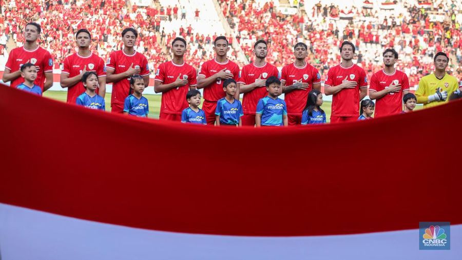 Laga Timnas Indonesia melawan Irak dalam lanjutan babak kualifikasi Piala Dunia 2026 di Stadion Utama Gelora Bung Karno (SUGBK), Senayan, Jakarta, Kamis (6/6/2024). (CNBC Indonesia/Faisal Rahman)