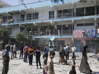 Israel Serang Sekolah PBB di Gaza, 16 Orang Tewas Termasuk Anak-Anak