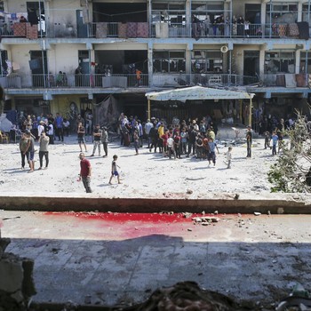 Potret Sekolah PBB Usai Dibombardir Israel, Puluhan Orang Tewas
