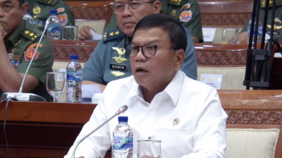 Wakil Menteri Pertahanan Muhammad Herindra Rapat Kerja dengan Komisi I  DPR RI. (Tangkapan Layar youtube Komisi I DPR RI Channel)