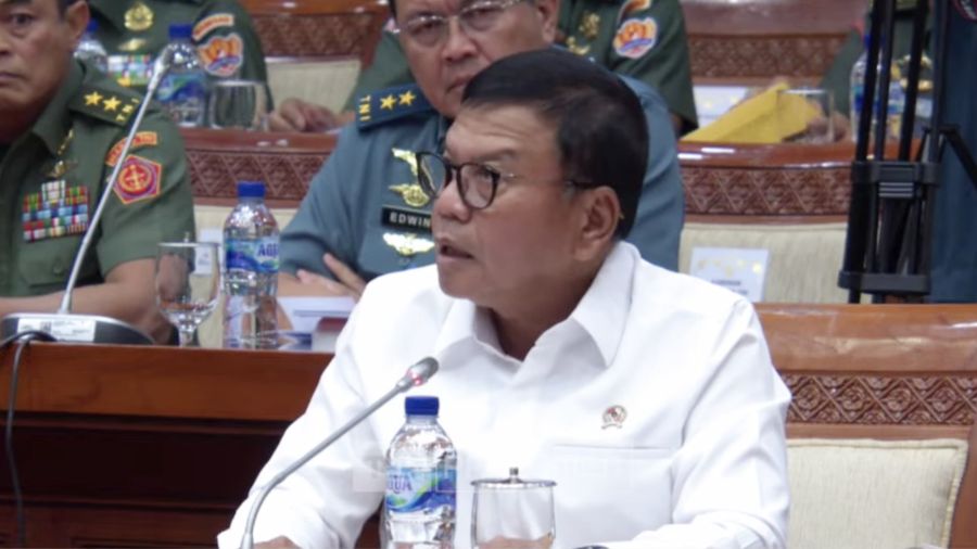 Wakil Menteri Pertahanan Muhammad Herindra Rapat Kerja dengan Komisi I  DPR RI. (Tangkapan Layar youtube Komisi I DPR RI Channel)