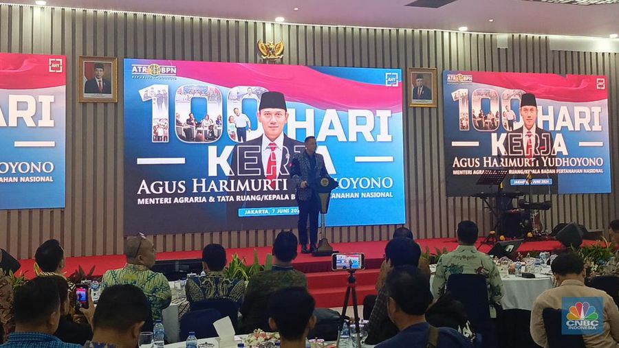 100 Hari Kerja AHY (CNBC Indonesia/Rosseno Aji Nugroho)