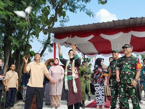 Bupati Klaten Resmikan Jalan Poros Desa Hasil TMMD Sengkuyung Tahap II