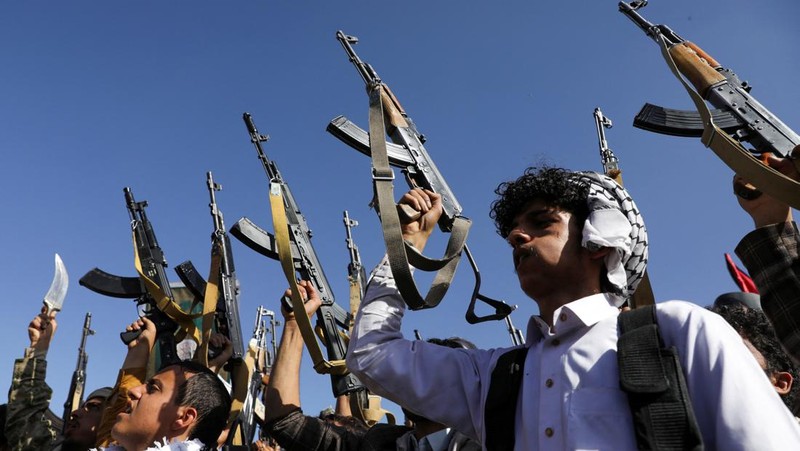 Protesters, largely Houthi supporters, rally to show solidarity with Palestinians in the Gaza Strip, in Sanaa, Yemen, June 7, 2024. REUTERS/Khaled Abdullah
