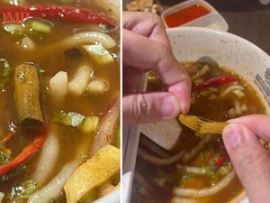 Lagi Makan Laksa, Pembeli Ini Kaget Temukan Puntung Rokok di Kuahnya