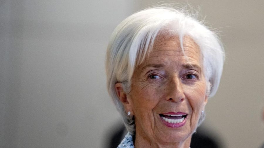 European Commission President Ursula von der Leyen talks to the press as she arrives for the EU-Western Balkans summit in Tirana, on December 6, 2022. (Photo by Ludovic MARIN / AFP)
