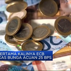 Video: Tok! Pertama Kalinya ECB Pangkas Bunga Acuan 25 Bps