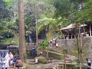Cuaca Panas Begini, Emang Cocok Berenang di Curug Cipeuteuy Majalengka