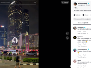 Heboh! Ariana Grande Posting Video Jakarta, Soroti Bundaran HI