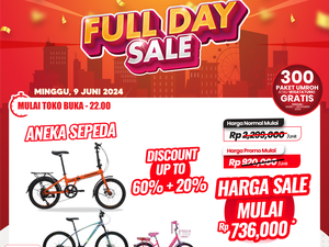 Sayang Anak Pak, Bu, Beli Sepeda di Transmart Full Day Sale Rp 736 Ribu
