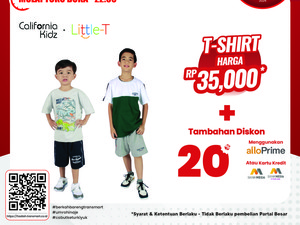 Cuma di Transmart Full Day Sale, Baju Anak Rp 35 Ribuan + Diskon 20%