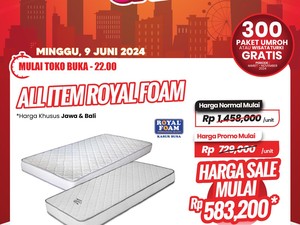 Yuk ke Transmart Full Day Sale, Beli Kasur Empuk Mulai dari Rp 400 Ribuan