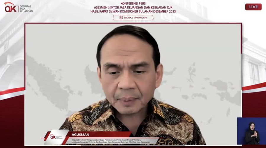 Agusman. (Tangkapan layar Youtube Otoritas Jasa Keuangan)