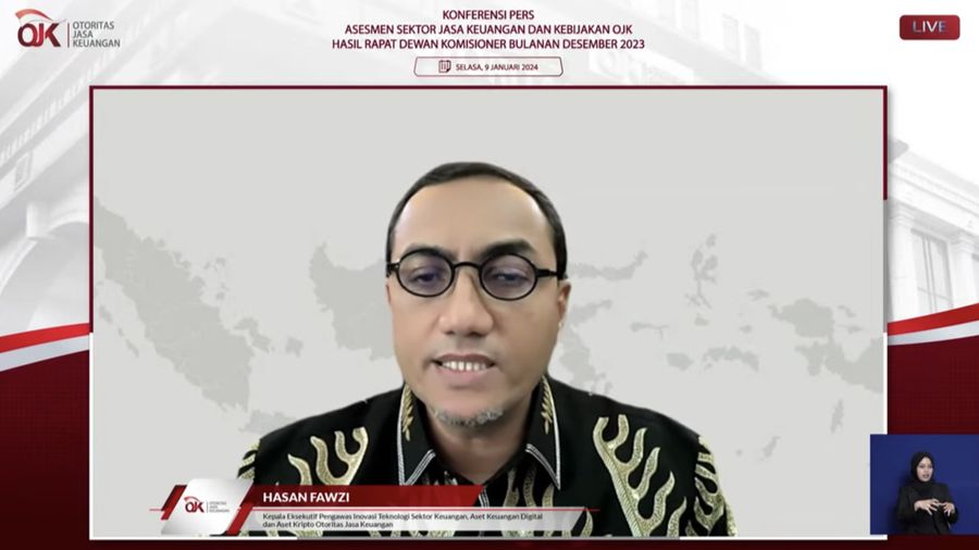 Hasan Fawzi. (Tangkapan layar Youtube Otoritas Jasa Keuangan)