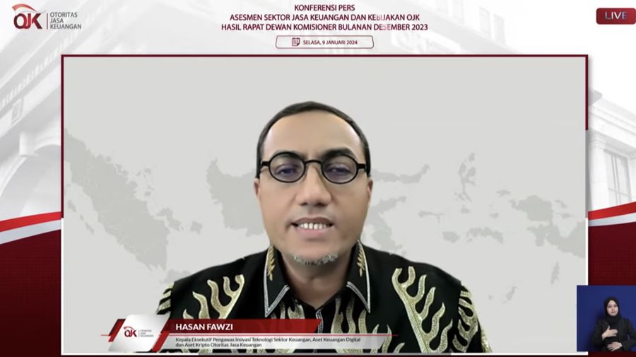 Hasan Fawzi. (Tangkapan layar Youtube Otoritas Jasa Keuangan)