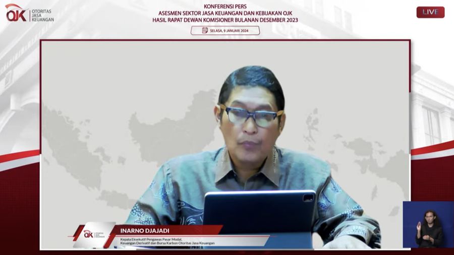 Inarno Djajadi. (Tangkapam layar Youtube Otoritas Jasa Keuangan)