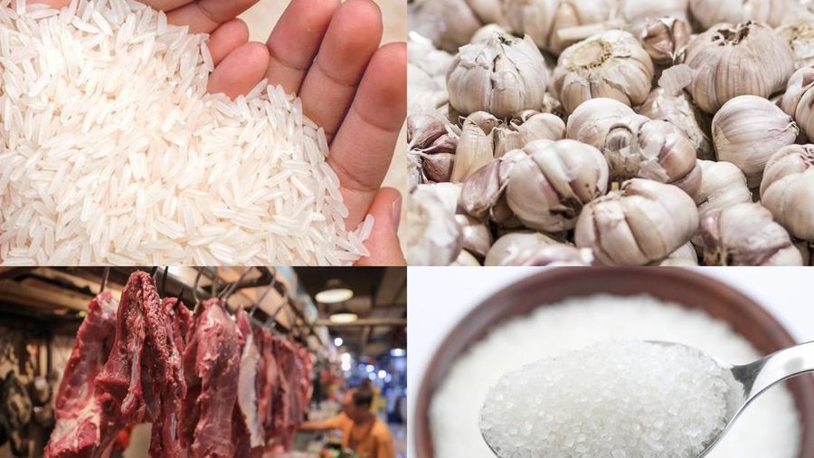 Kolase daging sapi, gula, beras dan bawang putih