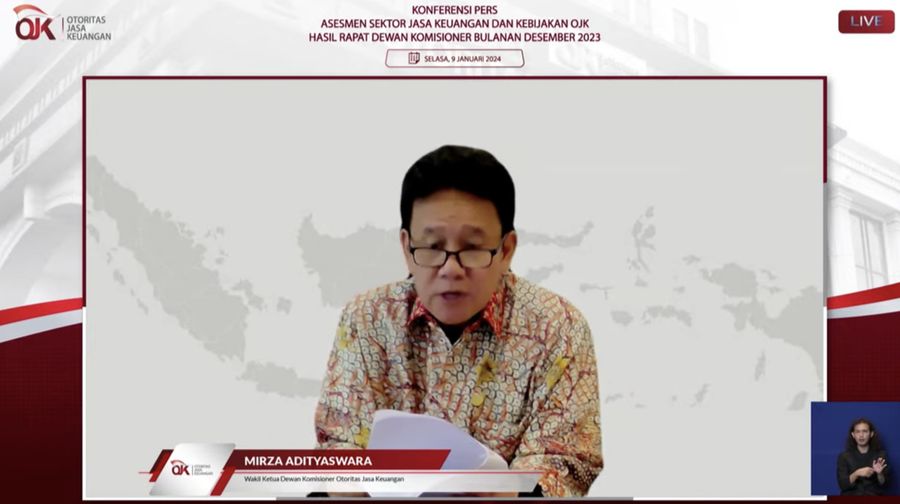 Mirza Adityaswara. (Tangkapam layar Youtube Otoritas Jasa Keuangan)
