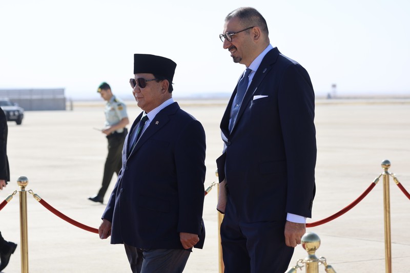 Prabowo Tiba di Yordania, Wakili Jokowi di KTT Gaza. (Dok: Biro Humas Kemhan RI) Prabowo Tiba di Yordania, Wakili Jokowi di KTT Gaza. (Dok: Biro Humas Kemhan RI)