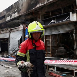 Ledakan Besar Hancurkan Toko China, 4 Orang Tewas