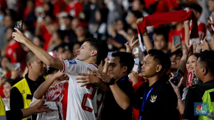 Tim Nasional (Timnas) Indonesia berhasil mengalahkan Filipina dalam lanjutan babak Kualifikasi Piala Dunia 2026 di Stadion Utama Gelora Bung Karno (SUGBK) Senayan, Jakarta, Selasa (11/6/2024). (²©²ÊÍøÕ¾/Faisal Rahman)