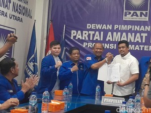 Bobby Nasution Terima Surat Tugas untuk Pilgub Sumut dari PAN