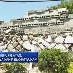 Gempa Guncang Korea Selatan, Rumah Retak-Warga Panik Berhamburan