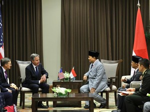 Prabowo Bertemu Menlu AS Antony Blinken di Yordania, Bahas Isu Gaza