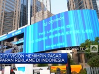 City Vision Hadirkan Reklame Yang Tampilkan Harga Saham Real Time