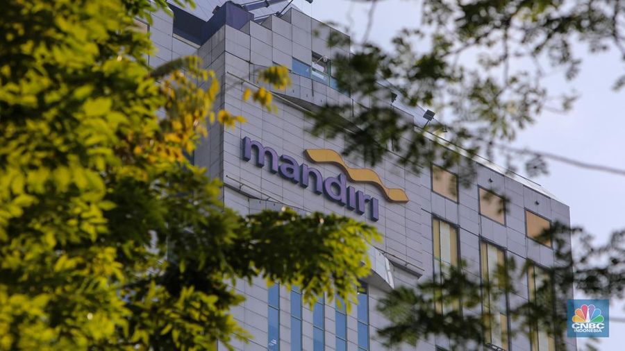 Ilustrasi Gedung Bank Mandiri. (CNBC Indonesia/Faisal Rahman)