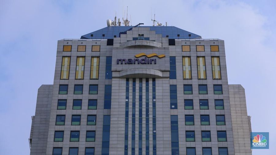 Ilustrasi Gedung Bank Mandiri. (CNBC Indonesia/Faisal Rahman)