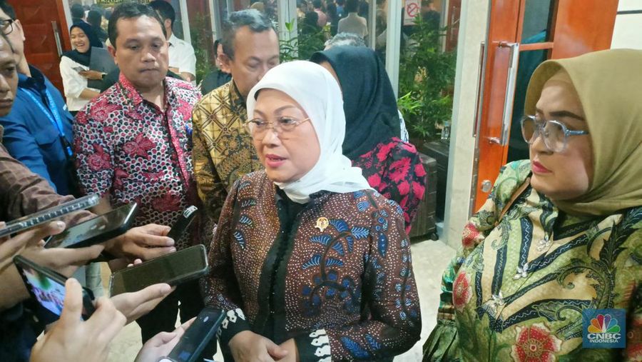 Menaker Ida Fauziyah. (CNBC Indonesia/Ferry Sandi)