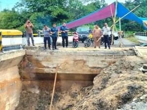 Perbaikan Jembatan Sungai Keruh di OKU Selatan Ditarget Rampung Agustus