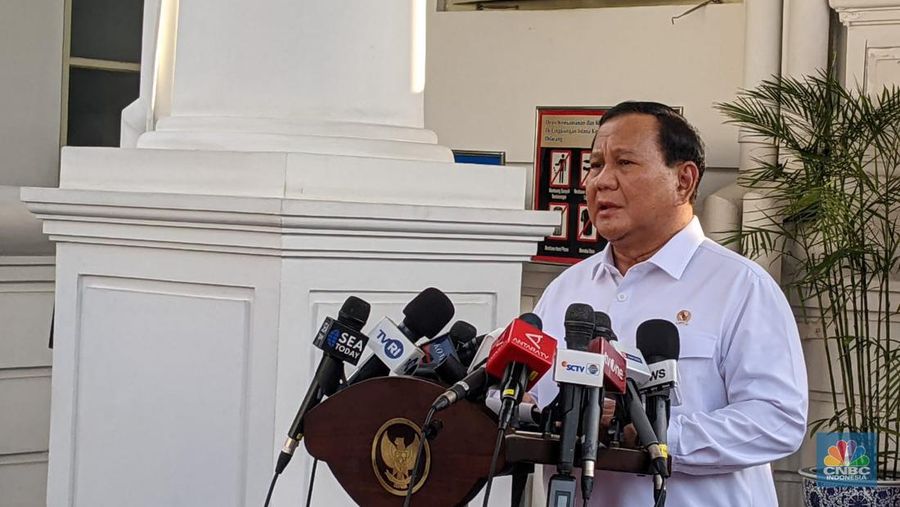 Prabowo Subianto di Istana Negara, Jakarta. (²©²ÊÍøÕ¾/Emir Yanwardhana)