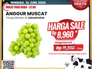 Beli Anggur di Transmart Full Day Sale Murah Banget Cuma Segini!