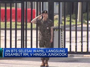Video: Jin BTS Selesai Wamil, Langsung Disambut RM, V Hingga Jungkook
