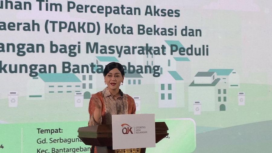 Pengukuhan TPAKD Kota Bekasi dan Edukasi Keuangan bagi Masyarakat Peduli Lingkungan Bantar Gebang, Jumat (14/6/2024)/Khoirul Anam