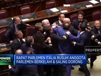 Video:Rapat Parlemen Italia Rusuh! Terjadi Perkelahian & Saling Dorong