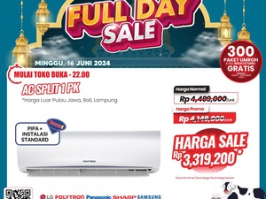 Wow, AC Ini Diskon Rp 1 Jutaan di Transmart Full Day Sale!