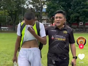 Momen Sedih Casis Tamtama Polda Sulut Saat Dikabari Ayahnya Meninggal