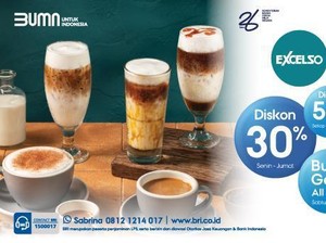 Ngopi Cantik Pakai BRI di Excelso, Bisa Dapat Promo hingga 50% Loh!