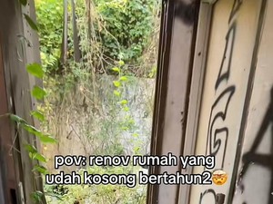 Viral Renovasi Rumah Kosong Bertahun-tahun Tampak Horor, Hasilnya Jadi Begini
