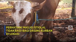 Perhatian! Masjid Istiqlal Tidak Bagi-Bagi Daging Kurban di Lokasi