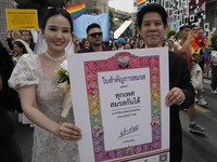 Ratusan Pasangan Sesama Jenis Menikah di Thailand, Rayakan UU Baru