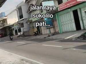 Netizen Menggunjingkan Jalanan Sukolilo Pati yang Sepi, Camat Buka Suara