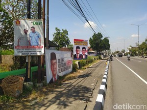Jelang Pilgub Jateng, Baliho Ahmad Luthfi-Gus Yasin Bertebaran di Magelang
