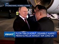 Putin Tiba di Korut, Disambut Karpet Merah & Peluk Hangat Kim Jong Un